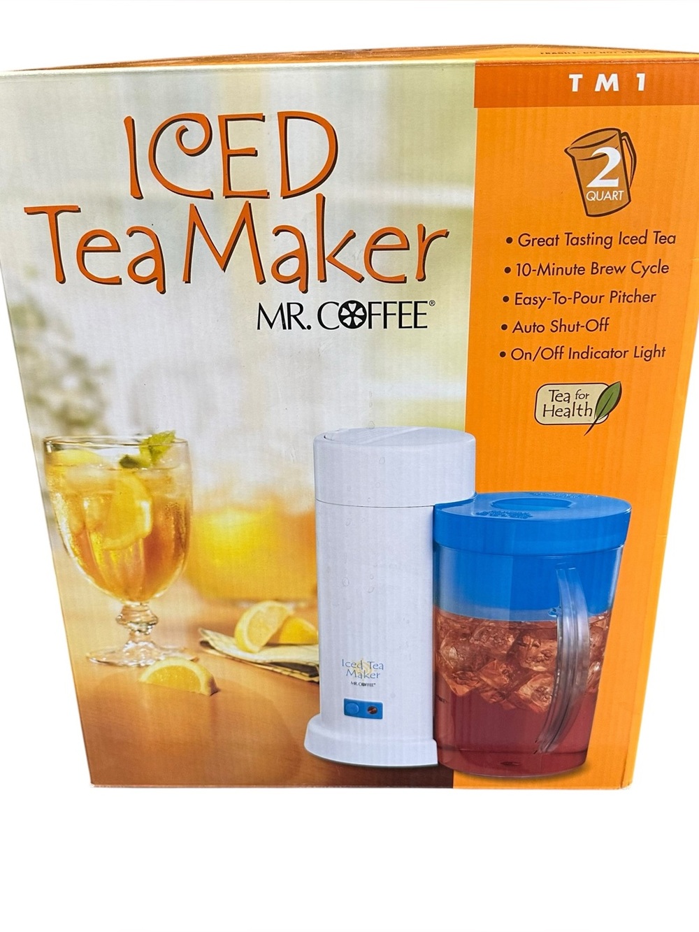 Mr. Coffee Iced Tea Maker TM1 2003 Blue Lid NEW in Sealed Box